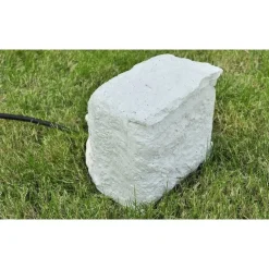 vidaXL Enchufe de jardín 4 ranuras resistente al agua resina Blanco Discount