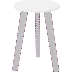 vidaXL Accesorios Para Mesas-Encimera 30 x 30 x 1,5 cm Madera de ingeniería