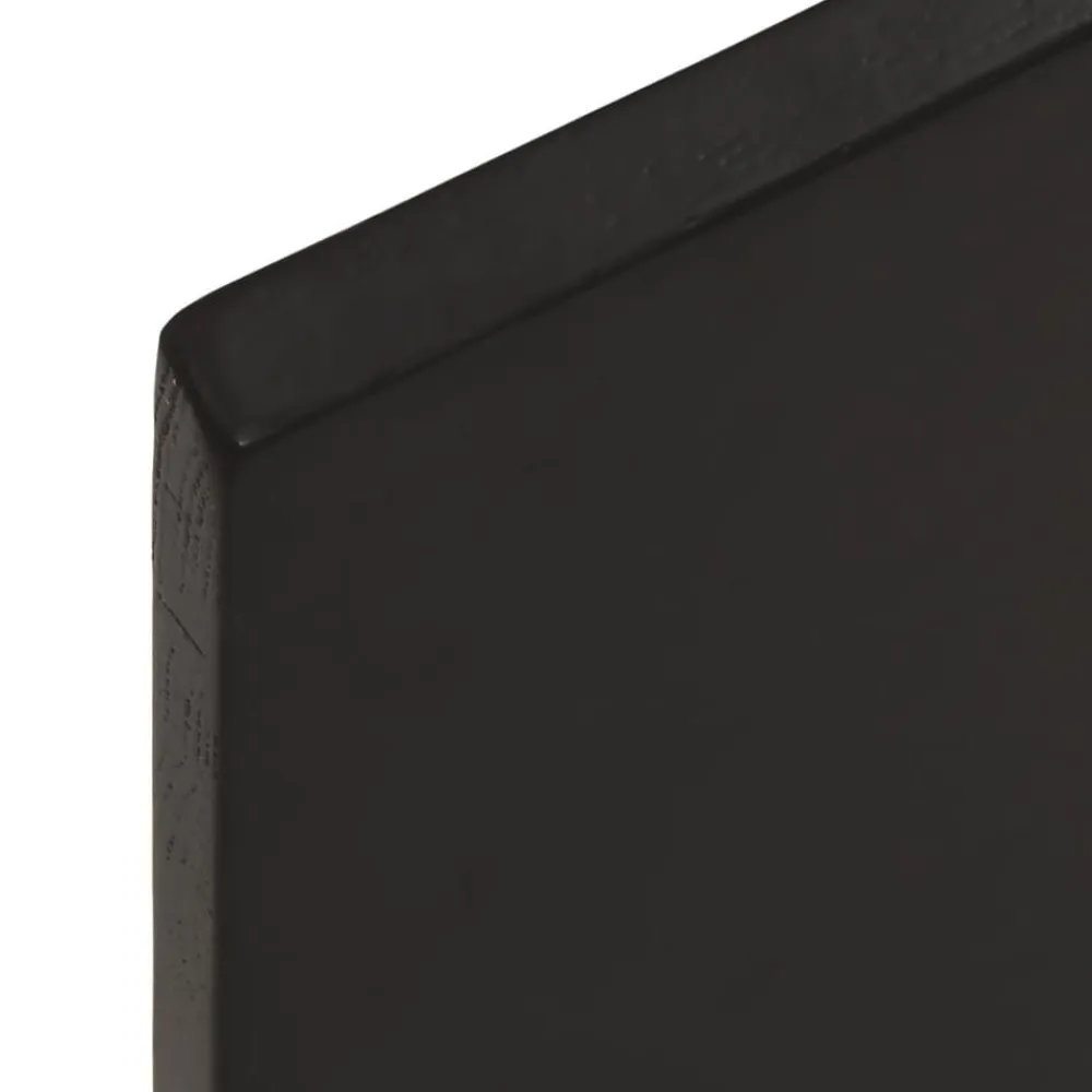 vidaXL Materiales De Construcción-Encimera baño madera maciza tratada marrón oscuro 40x30x2 cm