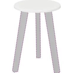 vidaXL Encimera 30 x 30 x 1,5 cm Madera de ingeniería brillante Hot