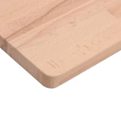 vidaXL Materiales De Construcción-Encimera de baño madera maciza de haya 80x40x1,5 cm