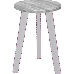 vidaXL Accesorios Para Mesas-Encimera 30 x 30 x 1,5 cm Madera de ingeniería