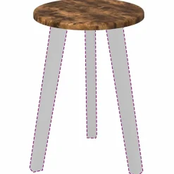 vidaXL Encimera 30 x 30 x 1,5 cm Madera de ingeniería Roble ahumado New