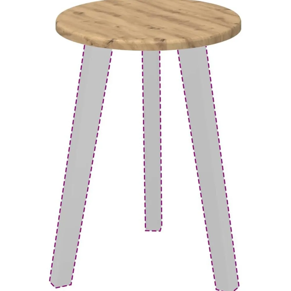 vidaXL Encimera 30 x 30 x 1,5 cm Madera de ingeniería Roble artisan Discount