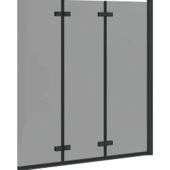 vidaXL Fontanería-Enclosure de Ducha 130 x 138 cm Vidrio ESG y Aluminio