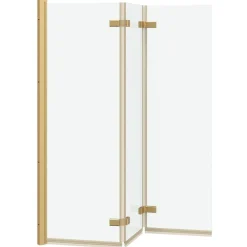 vidaXL Fontanería-Enclosure de Ducha 130 x 138 cm Vidrio ESG y Aluminio