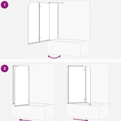 vidaXL Enclosure de Ducha Manual 120 x 68 x 130 cm Negro Clearance