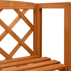 vidaXL Jardín-Enrejado con estantes madera maciza de abeto 55x30x140 cm