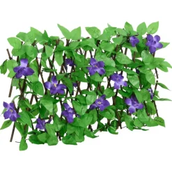 vidaXL Vallas De Jardín-Enrejado valla expansible de hiedra artificial verde 180x20 cm