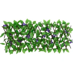 vidaXL Vallas De Jardín-Enrejado valla expansible de hiedra artificial verde 180x20 cm