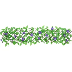 vidaXL Vallas De Jardín-Enrejado valla expansible de hiedra artificial verde 180x20 cm