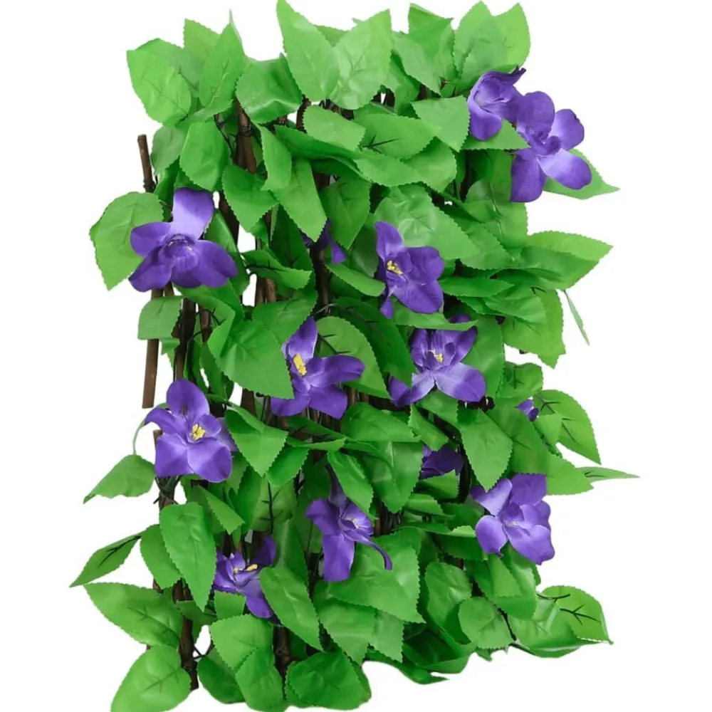 vidaXL Vallas De Jardín-Enrejado valla expansible de hiedra artificial verde 180x20 cm