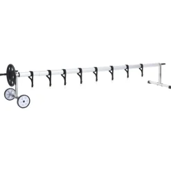 vidaXL Piscina Y Spa-Enrollacobertor para piscinas con base de acero inoxidable