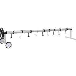vidaXL Piscina Y Spa-Enrollacobertor para piscinas con base de acero