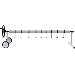 vidaXL Piscina Y Spa-Enrollacobertor para piscinas con base de acero