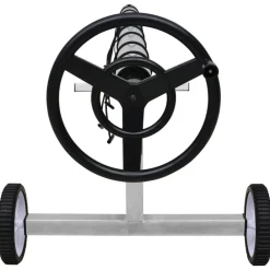 vidaXL Piscina Y Spa-Enrollacobertor para piscinas con base de acero