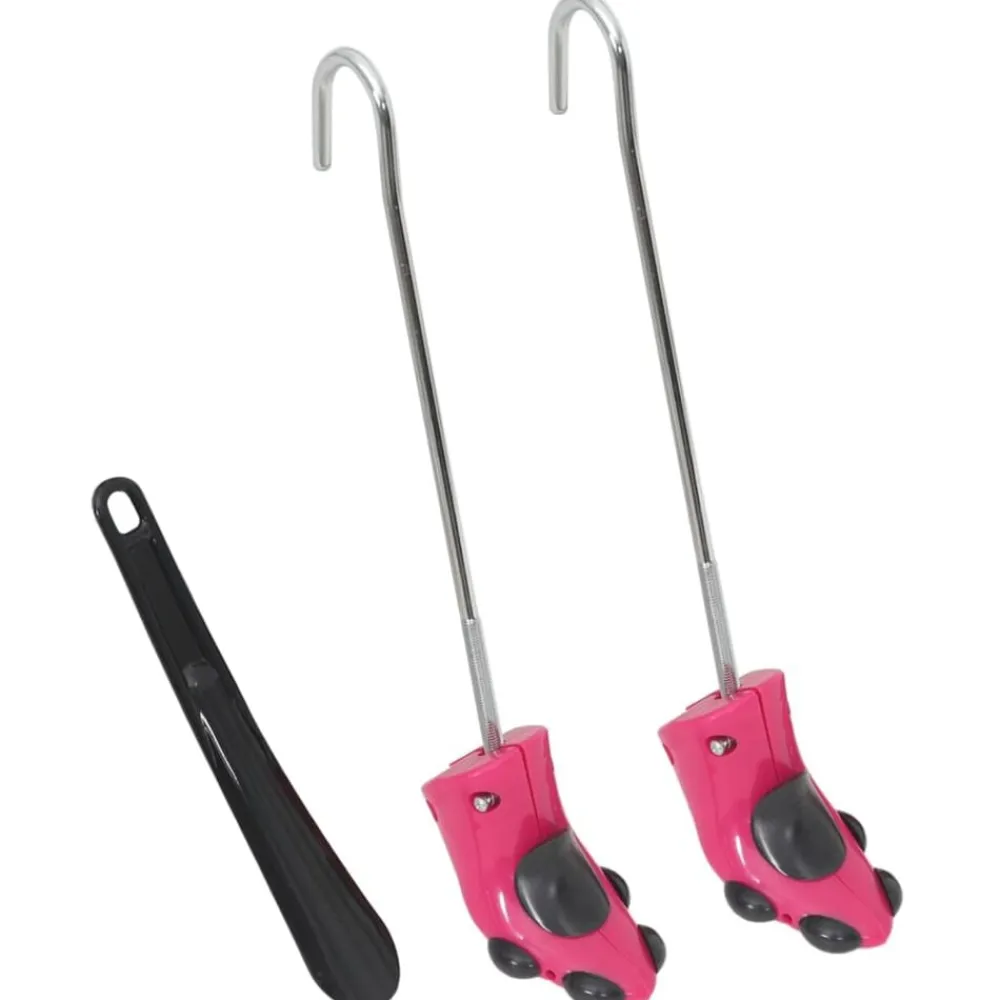 vidaXL Productos Del Hogar-Ensanchadores de botas con horma plástico rosa EU 34-40