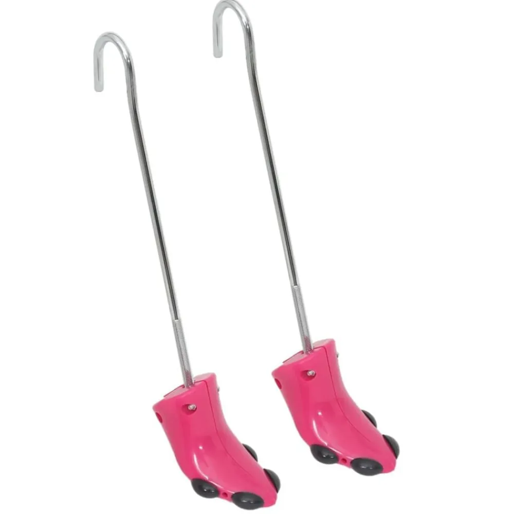 vidaXL Productos Del Hogar-Ensanchadores de botas con horma plástico rosa EU 34-40