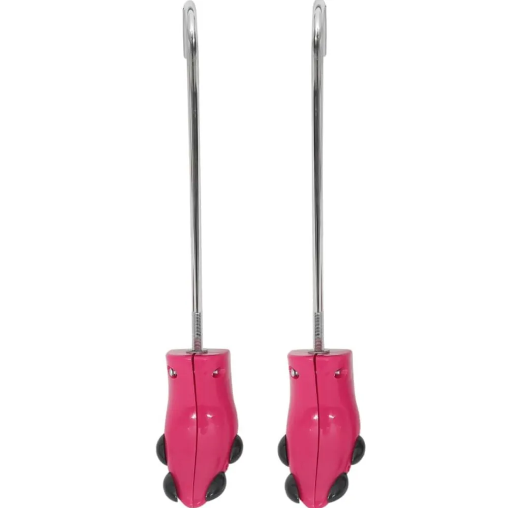 vidaXL Productos Del Hogar-Ensanchadores de botas con horma plástico rosa EU 34-40