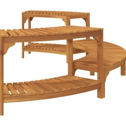 vidaXL Piscina Y Spa-Entorno de Tina de Hidromasaje Semicircular 252 x 112 x 55,5 cm