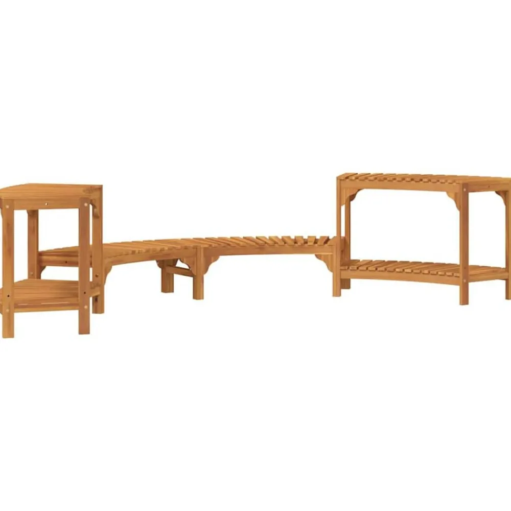 vidaXL Piscina Y Spa-Entorno de Tina de Hidromasaje Semicircular 252 x 112 x 55,5 cm