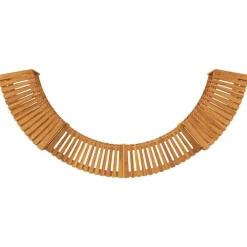 vidaXL Piscina Y Spa-Entorno de Tina de Hidromasaje Semicircular 252 x 112 x 55,5 cm