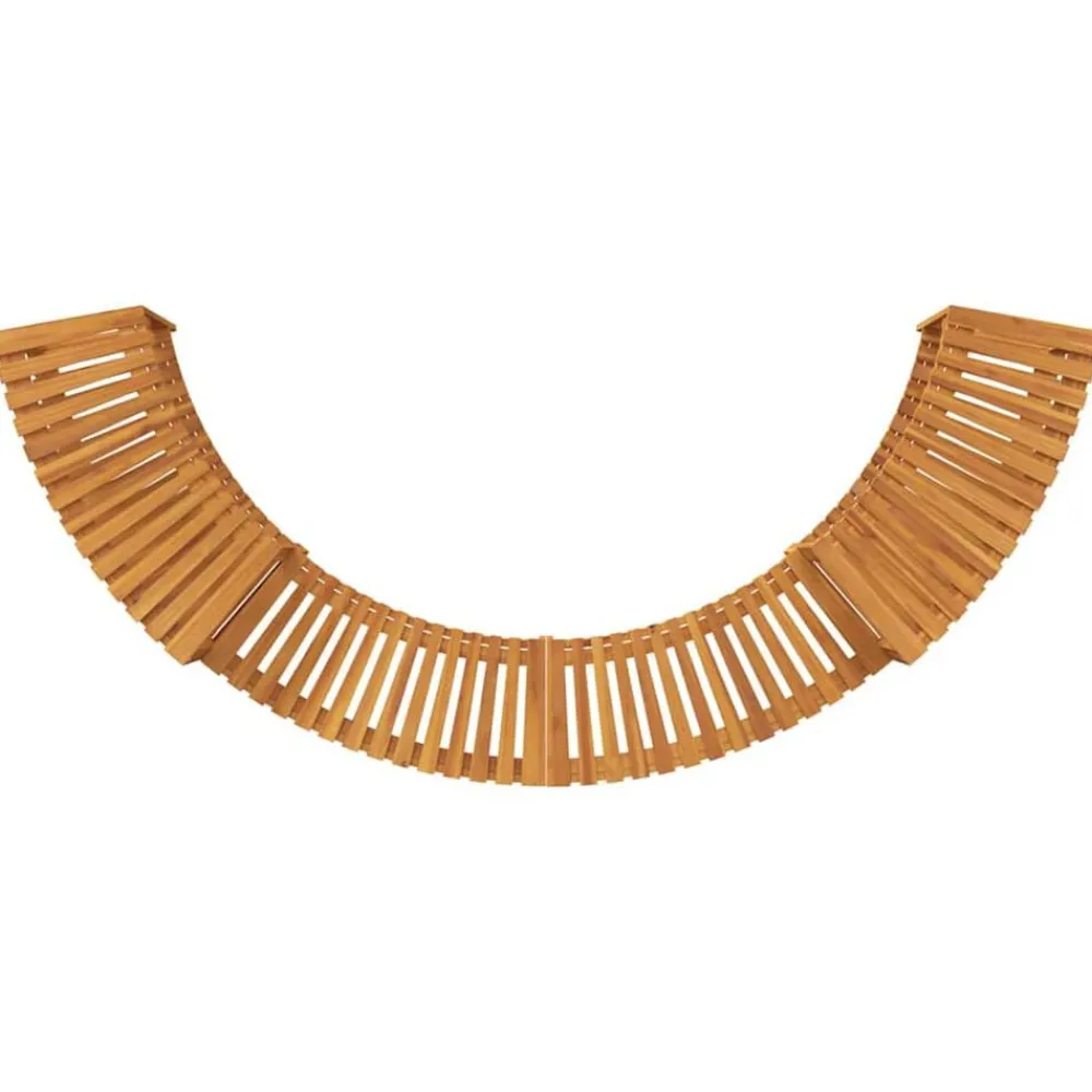 vidaXL Piscina Y Spa-Entorno de Tina de Hidromasaje Semicircular 252 x 112 x 55,5 cm