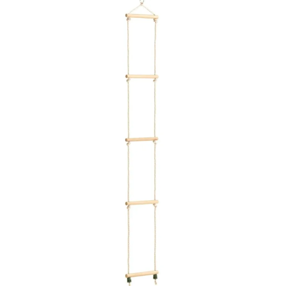 vidaXL Escalera de cuerda para niños madera maciza y PE 30x168 cm Online