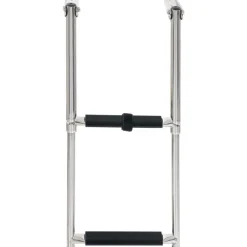 vidaXL Piezas Y Accesorios Para Vehículos-Escalera de embarque plegable 2 peldaños acero inoxidable