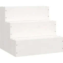 vidaXL Productos Para Mascotas-Escalera para mascotas madera maciza pino 40x37,5x35 cm