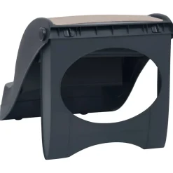 vidaXL Escalera para perros plegable de 3 peldaños Gris oscuro Outlet