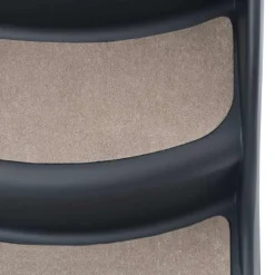 vidaXL Escalera para perros plegable de 3 peldaños Gris oscuro Outlet