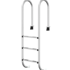 vidaXL Piscina Y Spa-Escalera para piscina acero inoxidable 304 54x38x158 cm