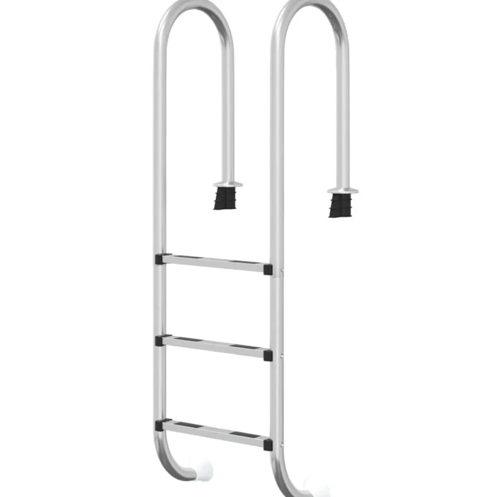 vidaXL Piscina Y Spa-Escalera para piscina acero inoxidable 304 54x38x158 cm