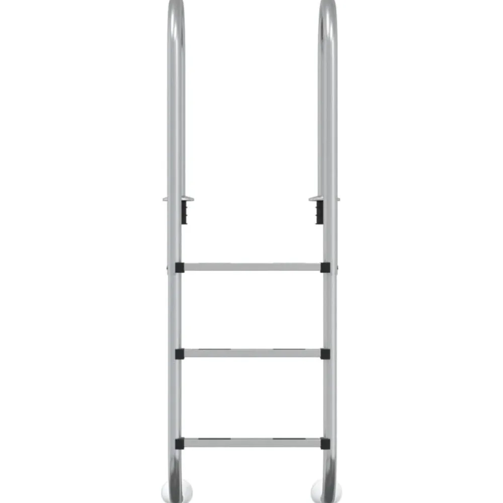 vidaXL Piscina Y Spa-Escalera para piscina acero inoxidable 304 54x38x158 cm