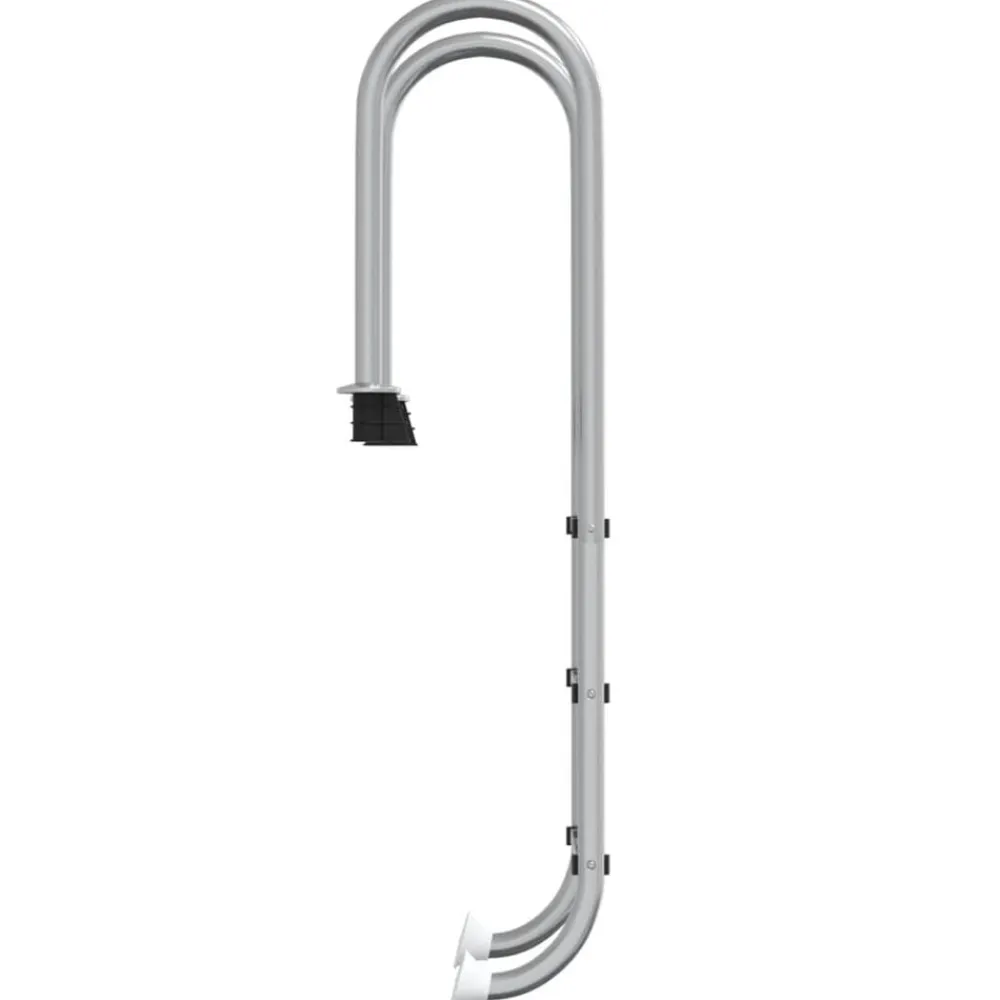 vidaXL Piscina Y Spa-Escalera para piscina acero inoxidable 304 54x38x158 cm