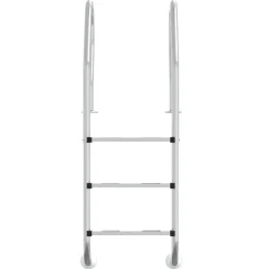 vidaXL Piscina Y Spa-Escalera para piscina acero inoxidable 304 54x38x158 cm