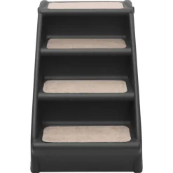 vidaXL Escalera plegable para perros 62x40x49,5 cm Negro Outlet