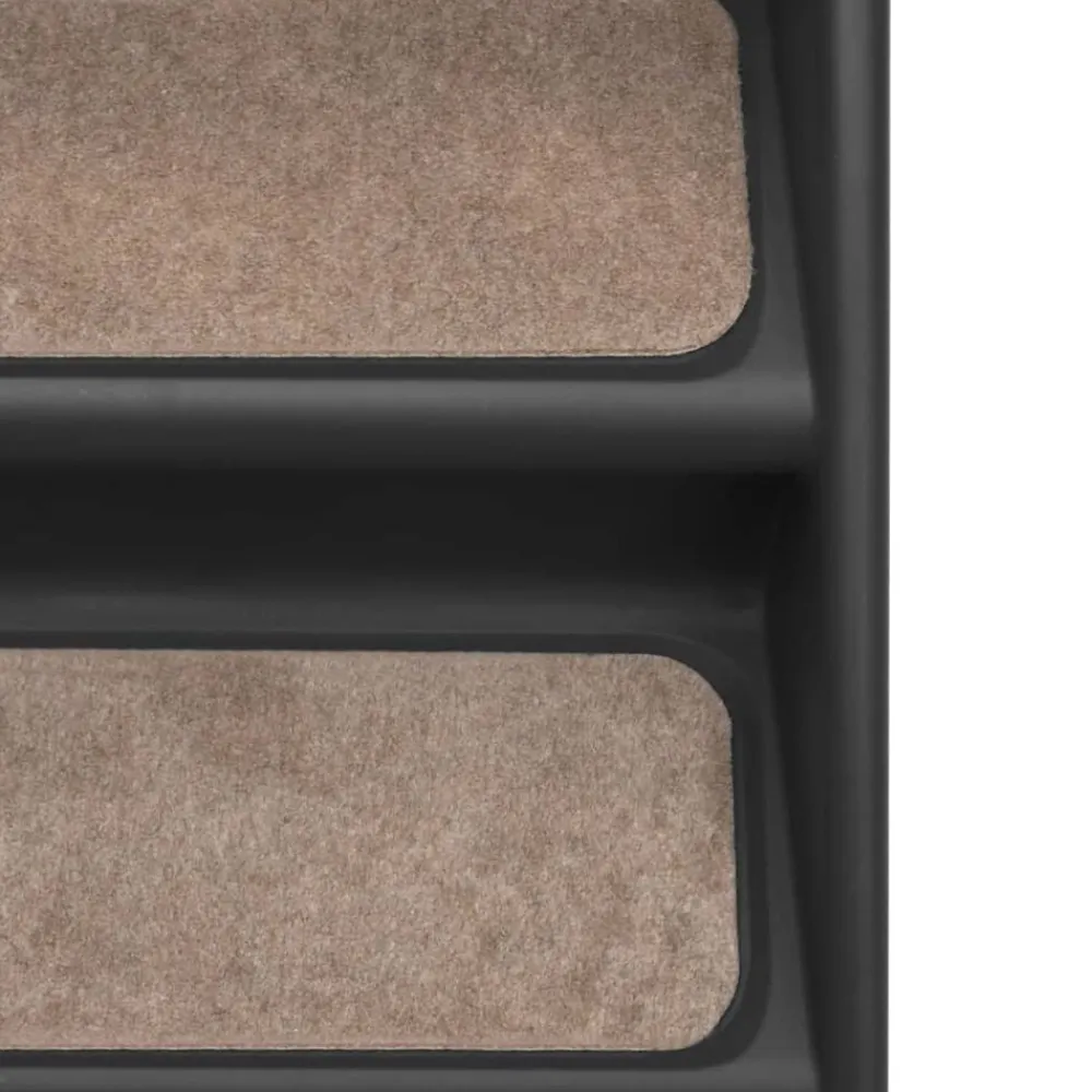 vidaXL Escalera plegable para perros 62x40x49,5 cm Negro Outlet