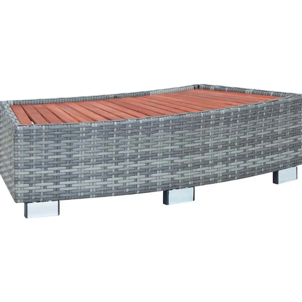 vidaXL Piscina Y Spa-Escalón de bañera de hidromasaje ratán PE 92x45x25 cm