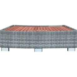 vidaXL Piscina Y Spa-Escalón de bañera de hidromasaje ratán PE 92x45x25 cm