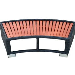 vidaXL Escalón para bañera hidromasaje poli ratán 92x45x25 cm Negro Discount