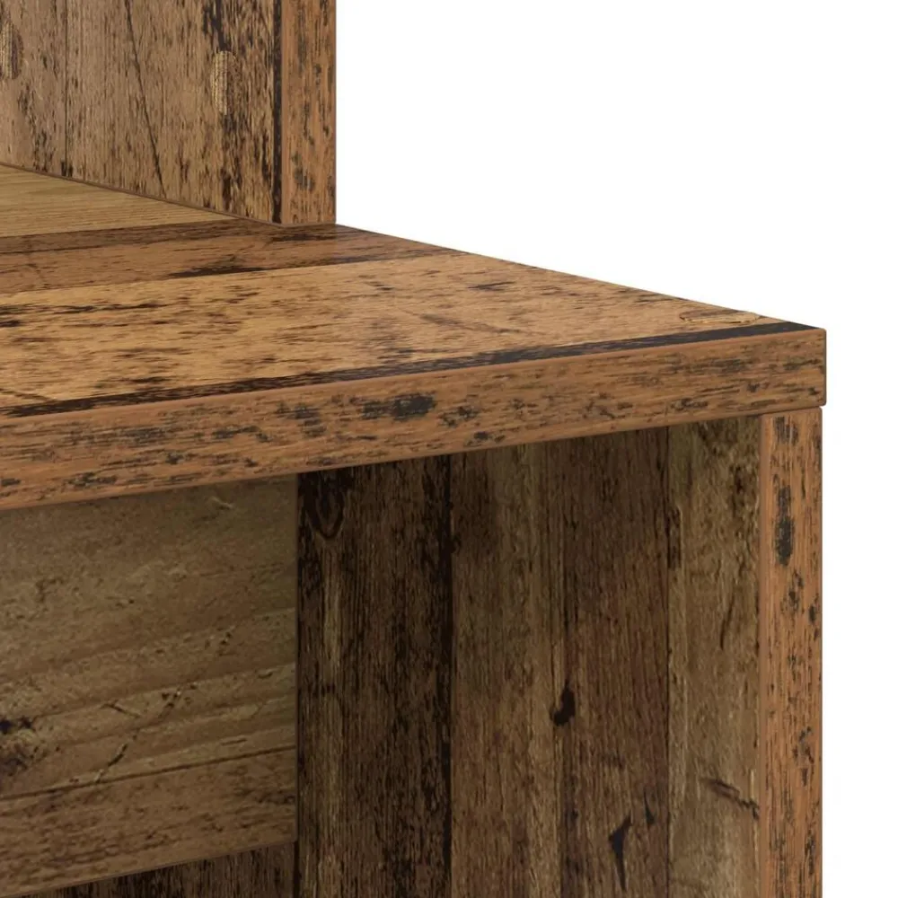 vidaXL Mobiliario De Oficina-Escritorio 2 pcs Madera vieja