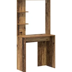vidaXL Mobiliario De Oficina-Escritorio 2 pcs Madera vieja