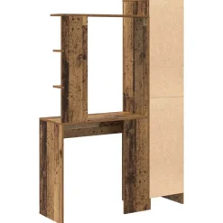 vidaXL Mobiliario De Oficina-Escritorio 2 pcs Madera vieja