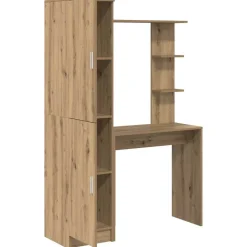 vidaXL Mobiliario De Oficina-Escritorio 2 pcs Roble artesanal
