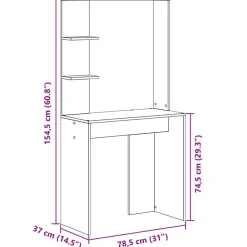vidaXL Escritorio 2 pcs Roble Sonoma Sale