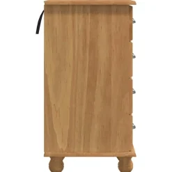 vidaXL Mobiliario De Oficina-Escritorio ASKIM Marrón 95 x 40 x 75 cm Madera de pino macizo