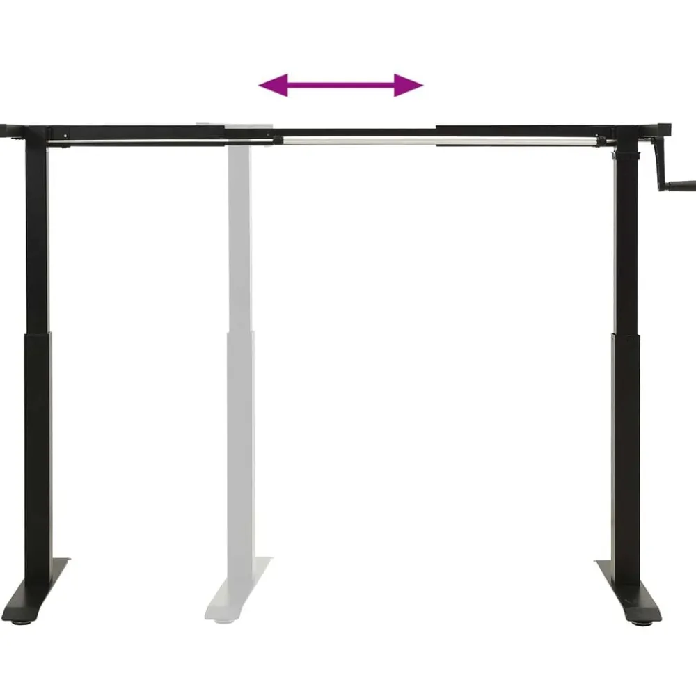vidaXL Mobiliario De Oficina-Escritorio con almacenamiento Negro y Marrón Claro 140 x 60 cm