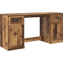 vidaXL Escritorio con armario 154,5 x 50 x 75 cm Madera vieja Best